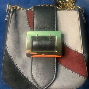 Red & black crossbody